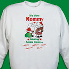 Kissing Santa Christmas Personalized Sweatshirt